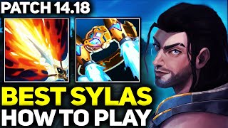 RANK 1 BEST SYLAS  LEARN HOW TO PLAY SYLAS LIKE A PRO  PATCH 1418 League of Legends [upl. by Enylorac]