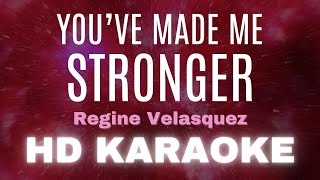 Youve Made Me Stronger KARAOKE Regine Velasquez [upl. by Simonne]