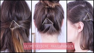 Haarspangen Geometrie  Haarschmuck  Frisuren Freitag  Lovethecosmetics [upl. by Hiroko]