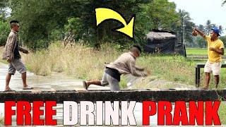 FREE DRINK PRANK  hindi nila alam meron palang patibong naka abang [upl. by Veno]