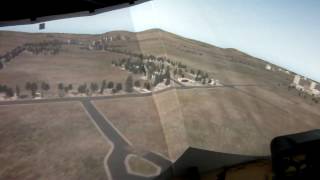 XPlane 10 Running on Three Projectors Initial Test [upl. by Eillit892]