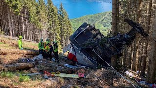 Mehrere Tote bei SeilbahnAbsturz in Italien [upl. by Breed]