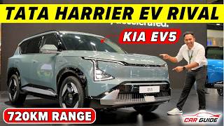 KIA EV5 Electric SUV  Tata Harrier EV amp XUV700 Electric Rival  Full Walkaround🔥New Kia SUV India [upl. by Ydnac730]