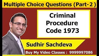 Criminal Procedure Code 1973Multiple Choice QuestionsPart2 [upl. by Teufert]