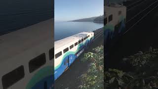 Seattle commuter train at Carkeek Park [upl. by Piscatelli]