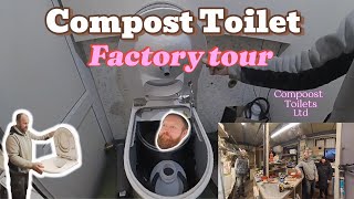 Compost Toilet Factory Tour  Narrowboat Renovation Episode 41 [upl. by Farman]