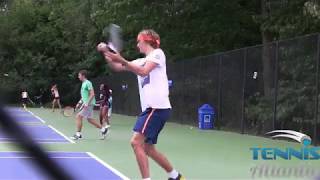 Sascha Zverev Practices at 2017 Citi Open [upl. by Tamer]