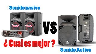 ¿Cuál es la diferencia entre altavoces Pasivos y Activos [upl. by Iralam]