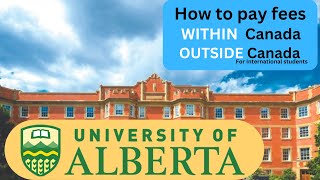 Univerrsity of Alberta brief How to pay for Tution fees amp Residence [upl. by Trisha]