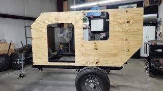 under 2k Budget friendly square drop off grid entry level DIY build camper part 1 of 2 [upl. by Eardnaed866]