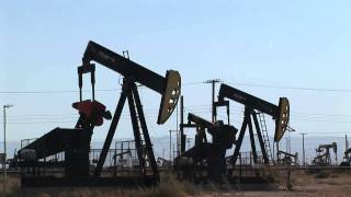 Pumpjack Oil Pumps Deliver Texas Crude Oil by BottledVideocom [upl. by Gibbie]