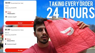 Taking Every Doordash Order For 24 Hours Straight… [upl. by Wil380]