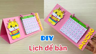 Cách Làm Lịch Để Bàn Bằng Giấy A4 [upl. by Andree]