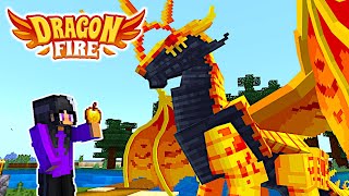 My Dragonfire 01 Building a DRAGON KINGDOM in Minecraft [upl. by Rannug]