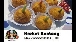 Resep Kroket Kentang Ala Ibu  Asih Potato Crock Recipe [upl. by Ab951]