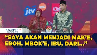 Tri Rismaharini  Zahrul Azhar Asumta Berikan Pernyataan Penutup di Debat Kedua Pilgub Jatim 2024 [upl. by Ferneau]