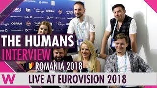 The Humans Romania interview  Eurovision 2018  wiwibloggs [upl. by Darnoc378]