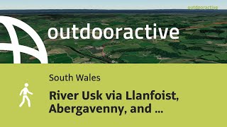 hike in South Wales River Usk via Llanfoist Abergavenny and Llandewi Skirrid [upl. by Yzus]