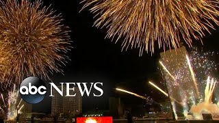 Bangkok rings in 2021 with massive fireworks display l ABC News [upl. by Vorfeld]