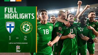 HIGHLIGHTS  Finland 12 Ireland  UEFA Nations League [upl. by Tacklind636]