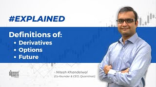 Basic Definition of Derivatives Options and Futures  By Nitesh Khandelwal [upl. by Paddy]