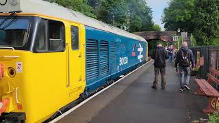 West Somerset Railway Diesel Gala BR Class 50 50033 Glorious at Bishops Lydeard [upl. by Jamieson]