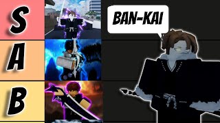 The BEST UPDATED ShikaiBankai Tier List In Type Soul [upl. by Alexandra]