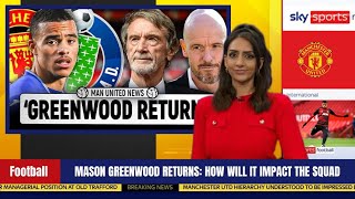 🤯SHOCK RETURN MASON GREENWOODS COMEBACK TO MANCHESTER UNITED WILL CHANGE EVERYTHING🚨 [upl. by Khichabia584]