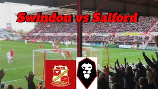 Swindon vs Salford we concede in the 90th minute [upl. by Nekcerb59]