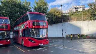 Full Route Visual Route 185 Lewisham Station  Victoria  Enviro 400 City Electric LB23 PFY [upl. by Ainessej]