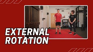 External Rotation  Cable Machine Exercise [upl. by Nyrak936]