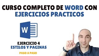 Word COMPLETO con EJERCICIOS PRACTICOS  Estilos y paginas 📘 [upl. by Marcellus902]