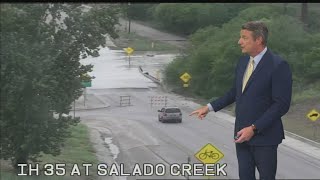 Updates on afternoon weatherrelated road closures across Bexar County and more rain on the radar [upl. by Aerdnad]