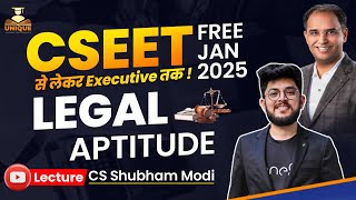 CSEET JAN 2025  LEGAL APTITUDE  LECTURE 11 INDIAN CONTRACT ACT MCQS [upl. by Cynara]