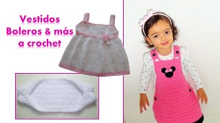 Vestidos boleros y más a crochet para niñas ⬇ Abajo en la descripción los enlaces de los videos [upl. by Evoy]