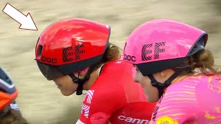 EF Education Unveil Crazy Aero Road Helmet  UAE Tour Women 2024 Stage 1 [upl. by Aloisia532]