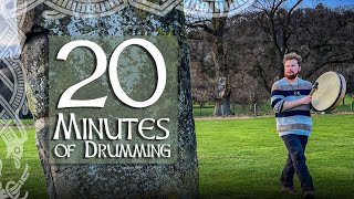 20 Minute Drum Trance for Meditation and Spirit Travel  Filmed at an Ancient Standing Stone 🏴󠁧󠁢󠁳󠁣󠁴󠁿 [upl. by Yasmin]