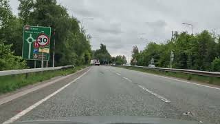 Tesco MultiLane Roundabout from Silk Road 2nd Exit to Leek amp Buxton Macclesfield Driving Test Route [upl. by Enilrek]