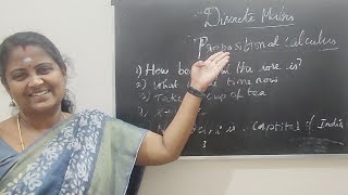 Discrete Mathematics  Propositional Calculus  An introduction in Tamil [upl. by Canon302]