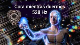 ☄️528 Hz Cura mientras duermes con  Regeneración celular latidos binaurales  Curación del cuerpo [upl. by Ahsaf]