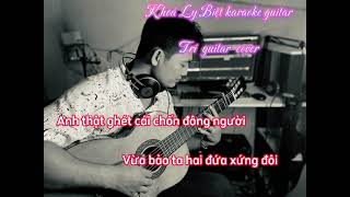 Khoá ly biệt karaoke guitar guitar cover Tone Am [upl. by Herta]