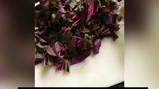 Laal Saag Chane ki sabji  Red Amaranthus  Red Chawli Leaves  Healthy Bhaji [upl. by Iridis375]