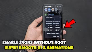 ⚡Enable 240HZ On Any Android Device  Smooth UI amp Animations🔥 RC Modz [upl. by Allenaj]