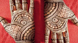 Indian traditional palm heena designeasy learn full hand mehndi designभरवा मेहंदी डिजाइनमेहंदी [upl. by Ferullo550]