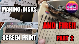 Restoring An Apple IIc  Part 2  Disks Screen Printing Fire [upl. by Heber350]