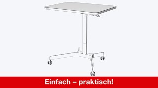 Leitz Ergo Pneumatic SitStanding Desk Installation [upl. by Nnylak]