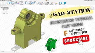 Learn Autodesk fusion360  mechanical part design [upl. by Neitsabes54]