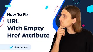 URL Has a Link With an Empty Href Attribute Anchor Tag How to Fix [upl. by Airda]