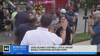 Massapequas little league champions return home [upl. by Notlih255]