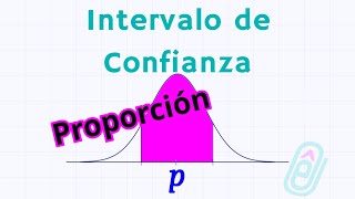 Intervalo de confianza de la proporción Muestra grande [upl. by Jaquith]